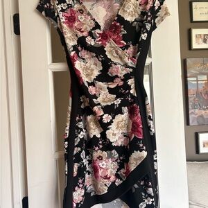 Almost Famous Black Floral Dress